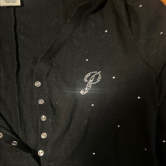 Victoria's Secret Black Pajama Onesie - Picture 2 of 6